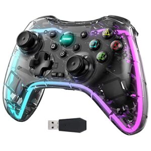 RALAN Wireless Game Controller with LED Lighting Compatible with Xbox One S/X