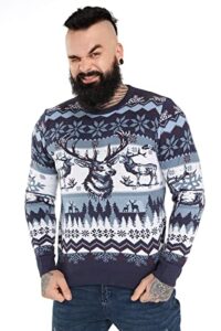 Unisex Men's Christmas Jumper Funny Ugly Dinosaur Llama Rudolph Reindeer Santa Xmas Ladies Sweate