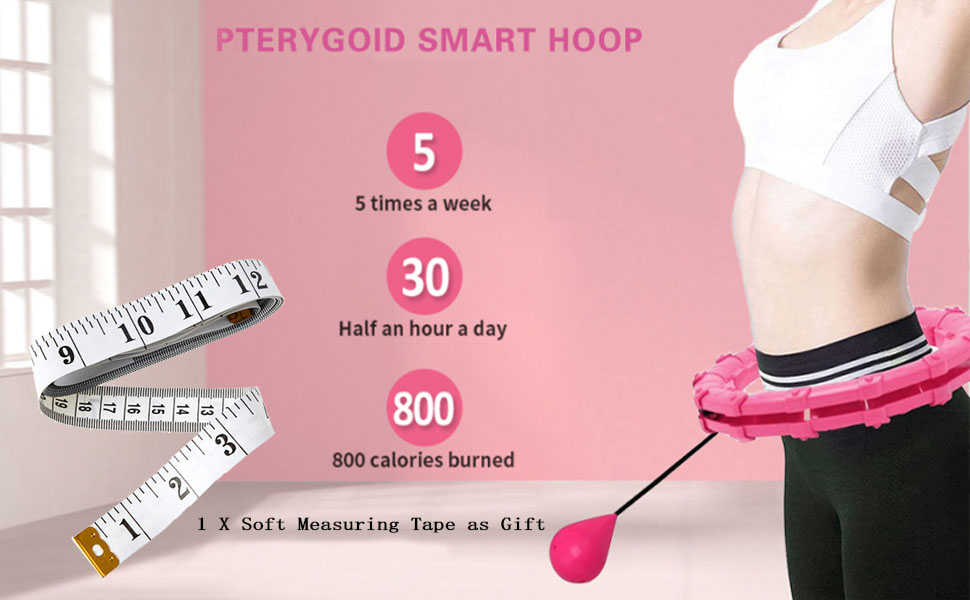 Pterygoid Smart Weighted Hula Hoop