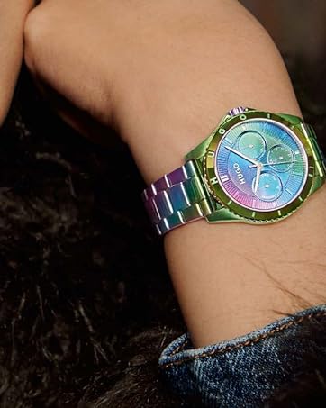 HUGO Analogue Multifunction Quartz Watch for Women with Silver Stainless Steel Bracelet - 1540138