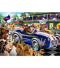 1000 piece Racing Dogs