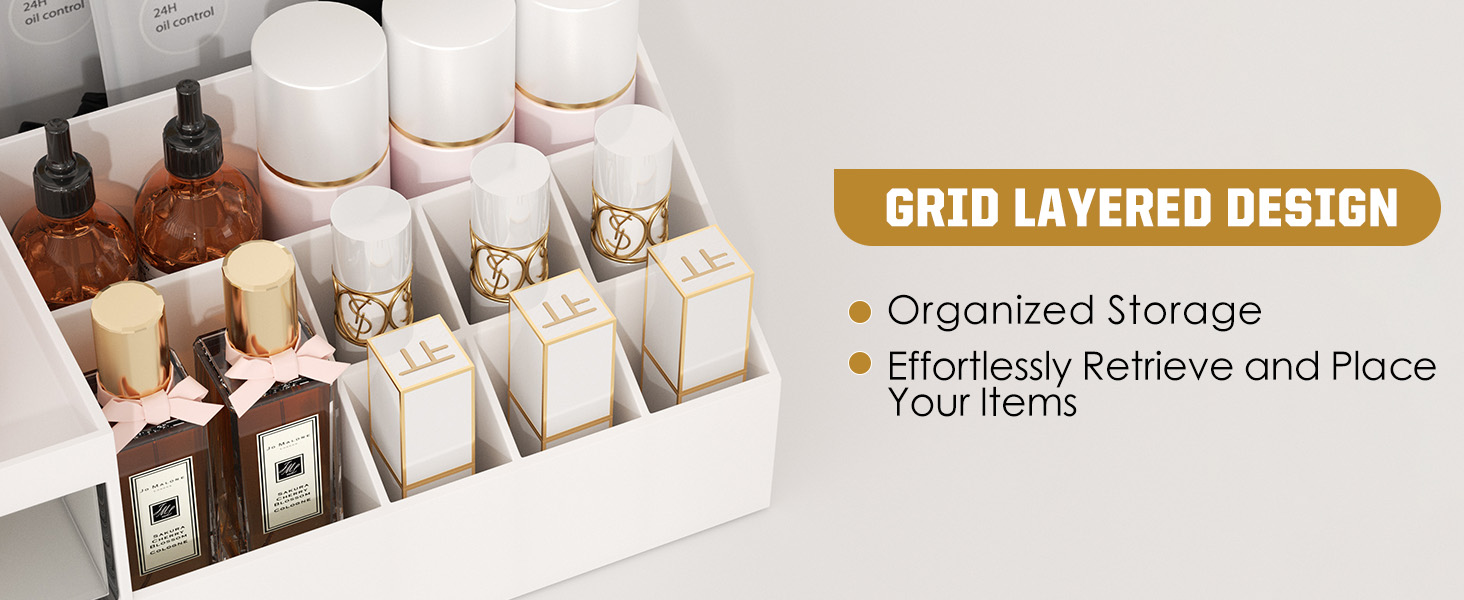 Makeup Organiser with Drawers Make Up Storage Cosmetic Dressing Table Organiser Makeup Box