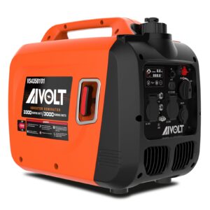 AIVOLT 3300W Petrol Inverter Generator 4 Stroke Portable Generator for Camping