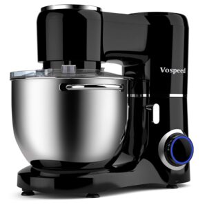 Vospeed Stand Mixer 1500W 8L Cake Mixer Electric Kitchen Food Mixer with Stainless Steel Bowl