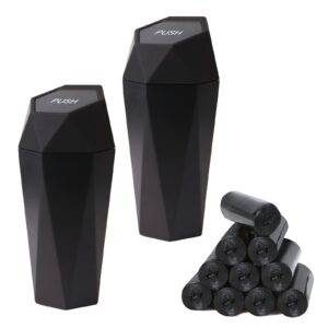 EnthuLove 2 Pack Car Trash Can Cup holder with lid