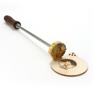 Branding Iron Personalized Logo Branding Iron for Wood Custom Wood Branding Iron Leather Stamp for Woodworking (1.5"x1.5")