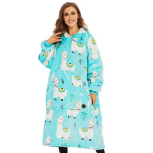 THREE POODLE Oversized Blanket Hoodie