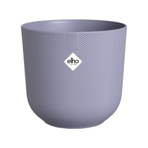 elho Jazz Round 16cm Flower Pot - Indoor Plant Pot - 100% Recycled Plastic - Unique Structure - Purple/Lavender Lilac