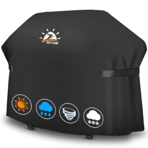 Zettum BBQ Cover 190 CM - 7109 Large Grill Barbecue Cover for Weber Summit 600 series Grill Heavy Duty & Waterproof