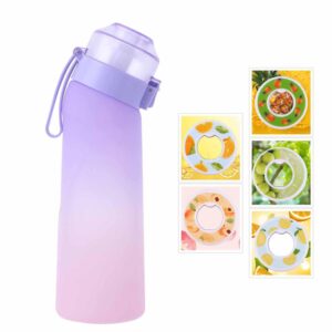 AVZYARDY Air Water Bottle Flavour Pods 650ML New Fruit Fragrance Water Bottle with Straw