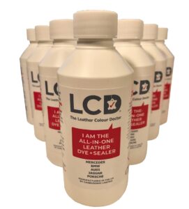 LCD Saab leather dye leather repair paint self seal colour matched OEM (Parchment)