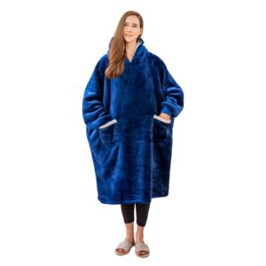 Aisbo Oversized Blanket Hoodies for Women - Sherpa Fleece Wearable Hoodie Blanket for Mens Adult