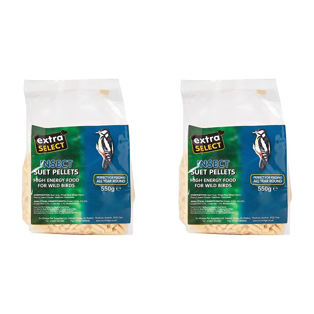 Extra Select High Energy Insect Suet Pellets Wild Bird Treat Pouch