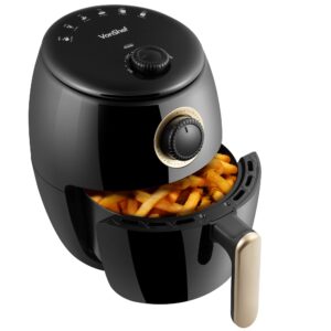 VonShef 2L Compact Air Fryer with Removable Non-Stick Frying Rack