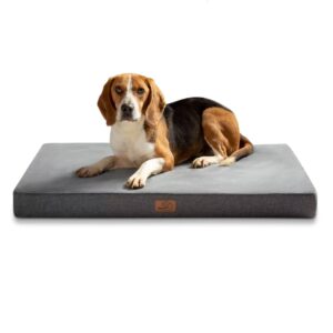 Bedsure Memory Foam Dog Bed Medium - Orthopedic Dog Mattress Bed for Small Crate with Removable Washable Cover
