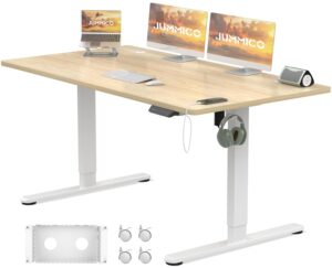 JUMMICO Electric Standing Desk 140x80cm with TypeC&USB Charging