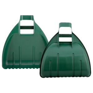 ASAB Heavy Duty Leaf Grabbers Sturdy Plastic Garden Leaf Collector Lightweight Leaf Picker with Ergonomic Grip Handle Portable Easy to Use Garden Leaf Grabber Scoop Rubbish Collector for Law