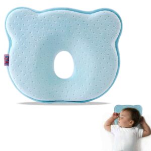 ZKSXOA Baby Pillow 3D Head Shaping Pillow Memory Foam Infant Pillow Prevent Flat Head Toddler Sleep Head Support Sleeping Pillow 23cm*26cm*3cm