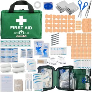 Xtremeauto 220 Piece Premium First Aid Kit - Jumbo First-Aid Kit Includes Eyewash