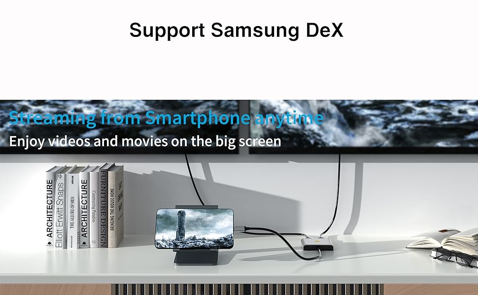 USB C to Dual HDMI Adapter