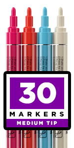 Artistro Paint Pens for Rock Painting, Ceramic, Porcelain, Glass, Wood, Fabric, Canvas. Best for DI