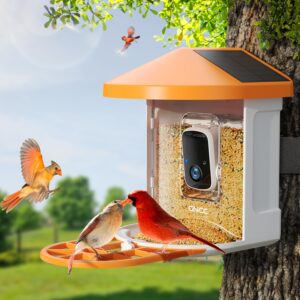 GNCC Bird Feeder with Camera Wireless AI Identify Bird Species