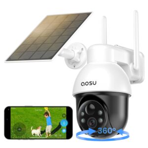 AOSU 5MP Solar Security Camera Outdoor