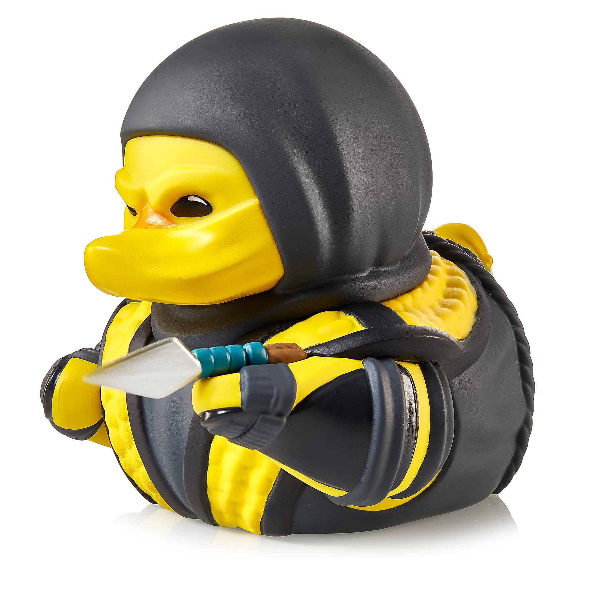 TUBBZ First Edition Raiden Collectible Vinyl Rubber Duck Figure - Official Mortal Kombat Merchandise - Fighting Action TV