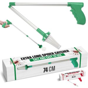 Spider catcher long handle 74cm Foldable design bug catcher spider catcher extra long handle Humanely Removes Spiders