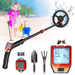 PaNt Metal Detector for Kid Lightweight Adjustable Height Kids Metal Detector with Waterproof Coil and Sound Indication
