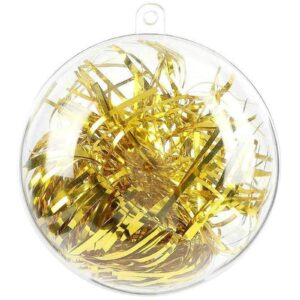 20Pcs 8cm Clear Baubles