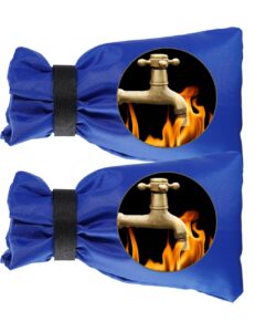 2pcs Blue Outside Tap Covers for Winter