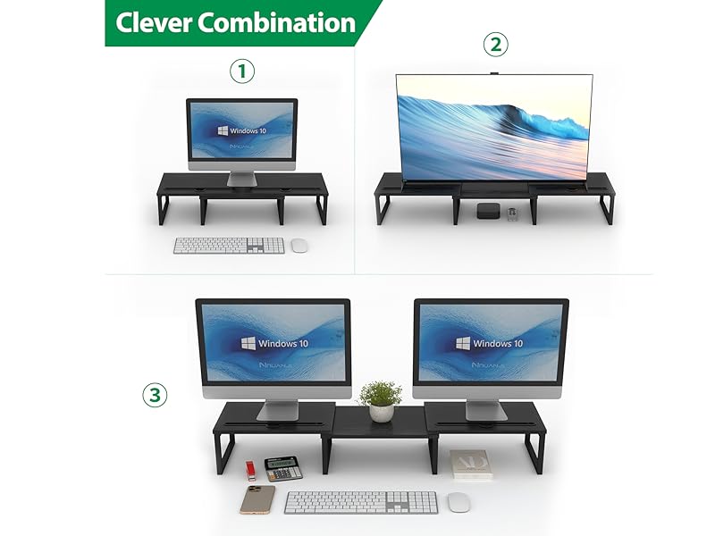 dual monitor stand riser for desks desk riser printer stand double monitor stand pc desk computer