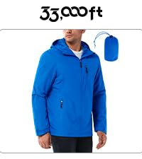 021 Mens Lightweight Waterproof Jackets Windproof Rain Shell Jacket Packaway Hooded Raincoat