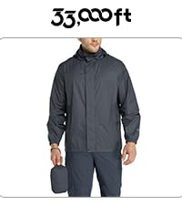 025 Mens Lightweight Waterproof Jackets Windproof Rain Shell Jacket Packaway Hooded Raincoat