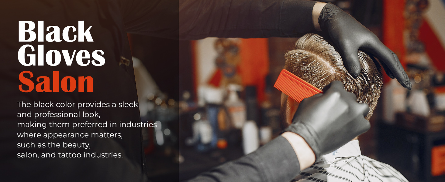 Black Disposable Gloves 