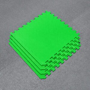 METIS Interlocking Floor Gym Mats │ 60cm² Tiles │ EVA Foam Padding (Green