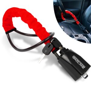 GADLANE Seat Belt Lock Steering Wheel Lock - Double Car Lock Anti-Theft Device - High Visibility Car Security Devices Suitable for Car