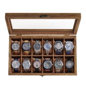 SONGMICS Watch Box with 12 Slots