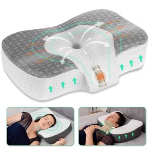 Elviros Cervical Memory Foam Neck pillow for Side Sleeping