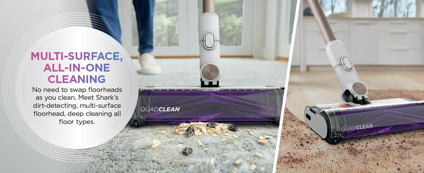 Shark Detect Pro Cordless Vacuum Cleaner, 2L Auto-Empty, Light, Flexible Anti Hair Wrap, Pet Tools