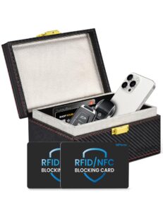 WHonor Faraday Box for Car Keys and RFID Blocking Card 2 Pack