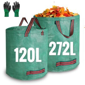 JARDILIFE Garden Waste Bags Heavy Duty 120 270 Litre 2 Pack
