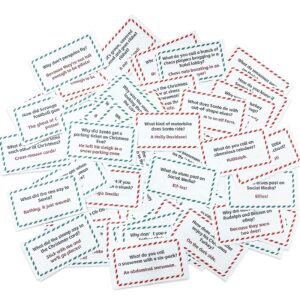 sesameless Christmas Cracker Jokes Christmas Cracker Fillers Pack of 100 Precut Funny Jokes For Kids and Adults Christmas Party Friend Family Gathering