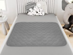 Potty Training Bed Pads for Waterproof Protection | Bed Protector Best for Potty Training and Bed Wetting Toddlers & Children | Absolute Lifesaver for Your Mattress & Sheets | Lynmark Grey 1 Pack