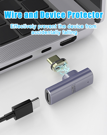 right angle magnetic usb c adapter
