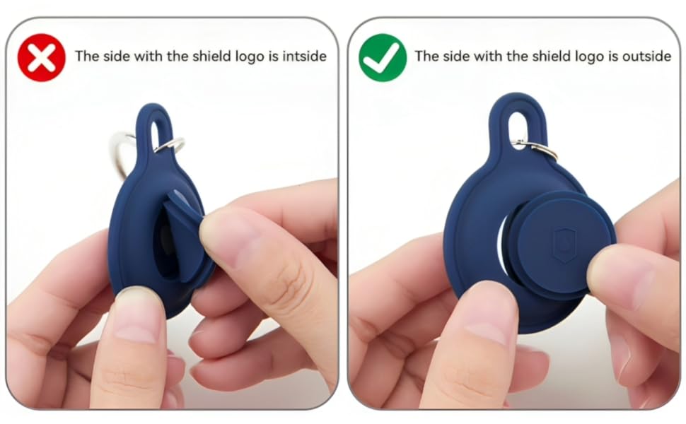 390 degree full protection air tag holder