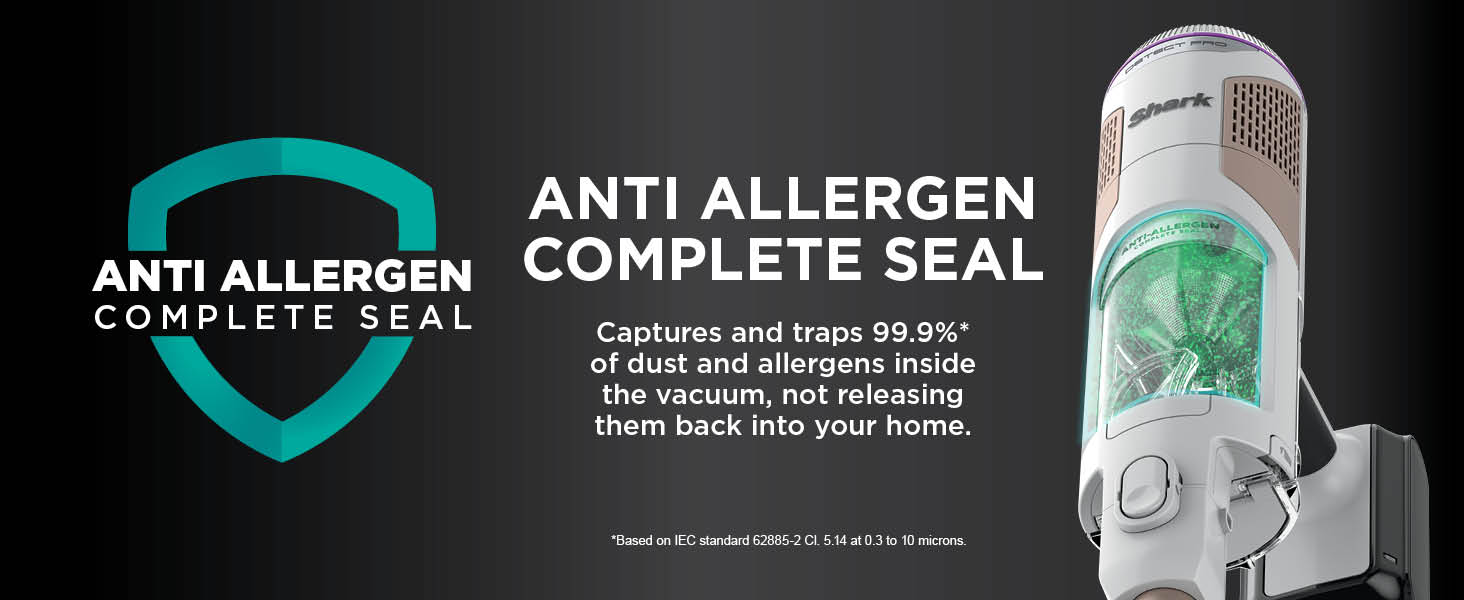 Shark Detect Pro Cordless Vacuum Cleaner, 2L Auto-Empty, Light, Flexible Anti Hair Wrap, Pet Tools