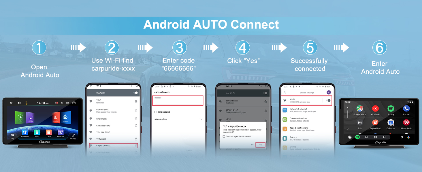 How to connect Android AUTO