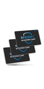 RFID/NFC blocking card 3 pack